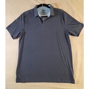 NWT Rhone Commuter Performance Polo Shirt Mens Dark Blue White Design Size M